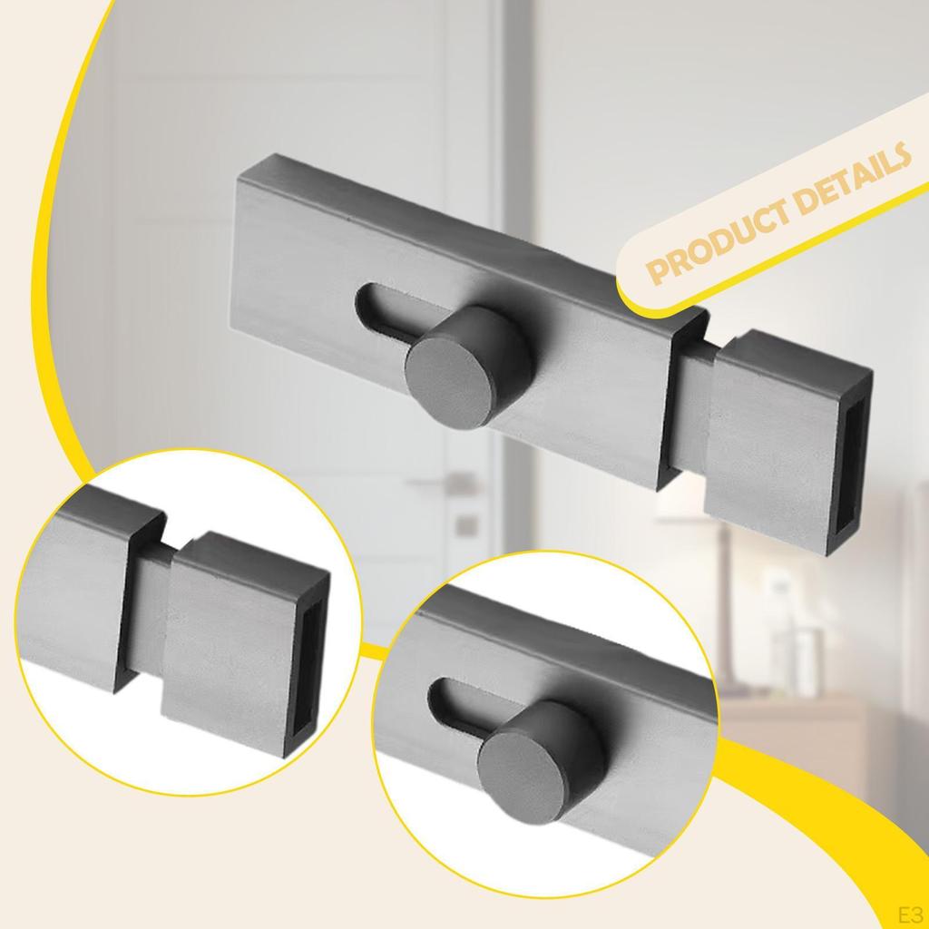 Door Gate Latch Nordic Versatile Hardware, Aluminum Alloy Slide Lock for Home Office