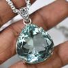 Lab Created 925 Starling Silver 74 Ct Perfect Pear Cut CERTIFIED Gems Pendant MY.PD-108-NS