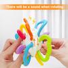 Twister Ball Teether Activity Toy With Rattle And Bright Fun Colors Sensory Toy To Fine Motor Skills
