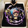 1 Stück One Piece Tony Tony Chopper Gemusterte Flanelldecke Geeignet für Alle Jahreszeiten Für Heimdekoration Wärme Und Komfort Geschenke Feiertagsgeschenk