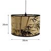 Wood Bamboo Lamp Shade Ceiling Light Fixture Hanging Pendant Cover Decoration for Kitchen