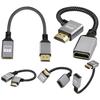 Male to Female Cable 4K Metal HDMI-compatible Adapter Laptop TV Audio Video Transfer