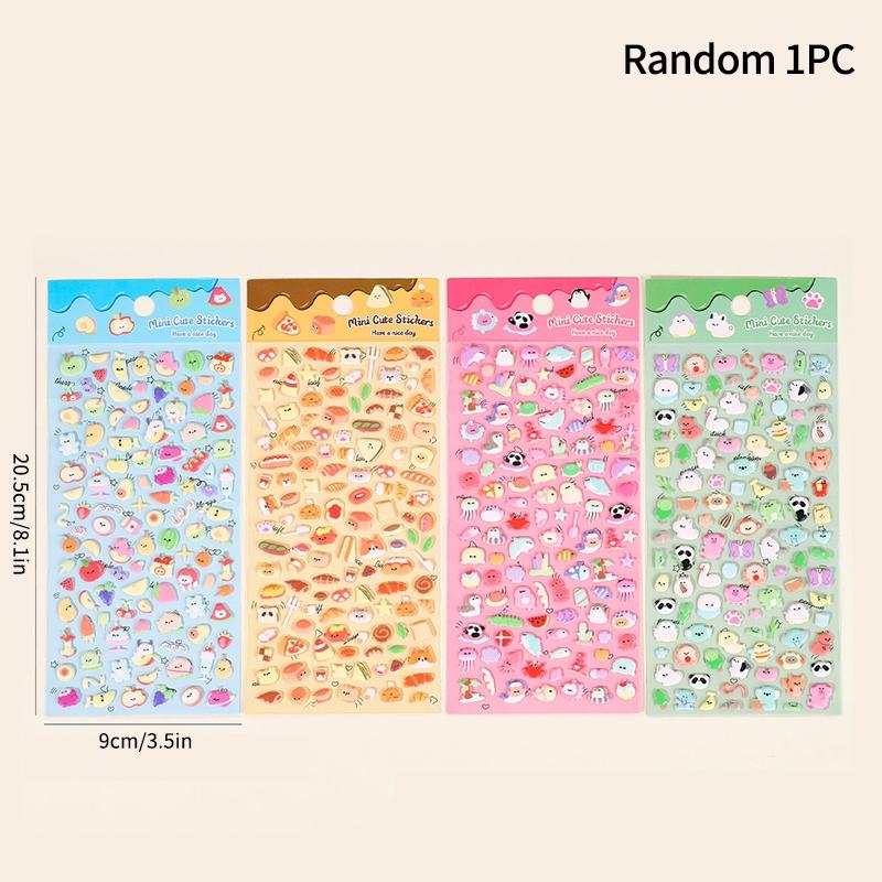 

3D Пузырчатые Наклейки Мультяшные Животные Мини Наклейки Дети Девочки DIY Скрапбукинг Блокнот Чехол для Телефона Наклейки Декоративные Наклейки