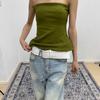 Y2k PU Leather Waistband Woven Western Cowboy Belt Fashion Women Wide Belt  Spicy Girl