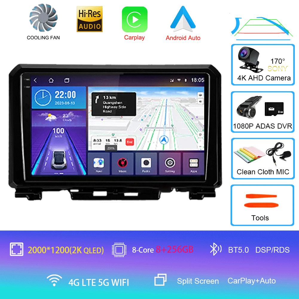 9 Inch Android 14 For Suzuki Jimny JB64 JB74 2018 - 2020 Multimedia Video Player Car Radio Stereo GPS Navigation Carplay