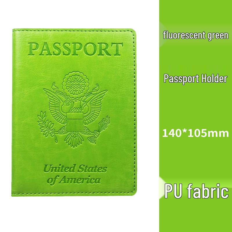 Personalizowany skórzany PU etui na paszport szczepionkowy USA