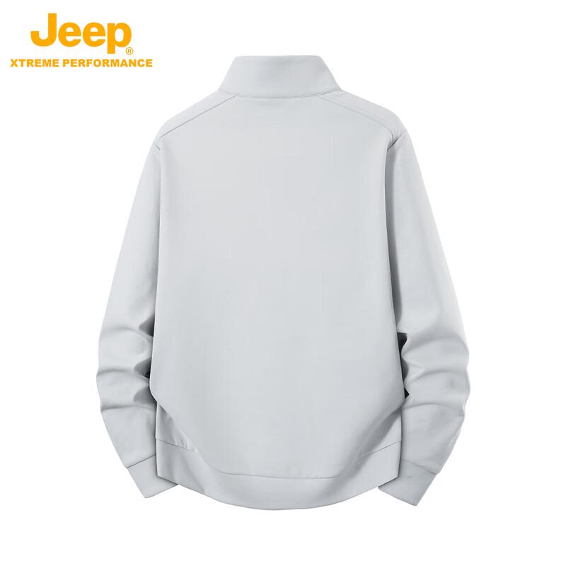 JEEP Men's Outdoor Half-Zip Stand Collar Sweatshirt