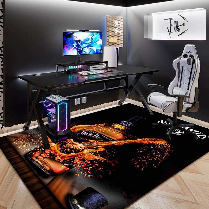 Verkrijgbaar in meerdere maten. J-Jack D-Daniels Bedrukte Yogamat, Woondecoratie, Woonkamer, Slaapkamer, Antislip Mat, Cadeau.