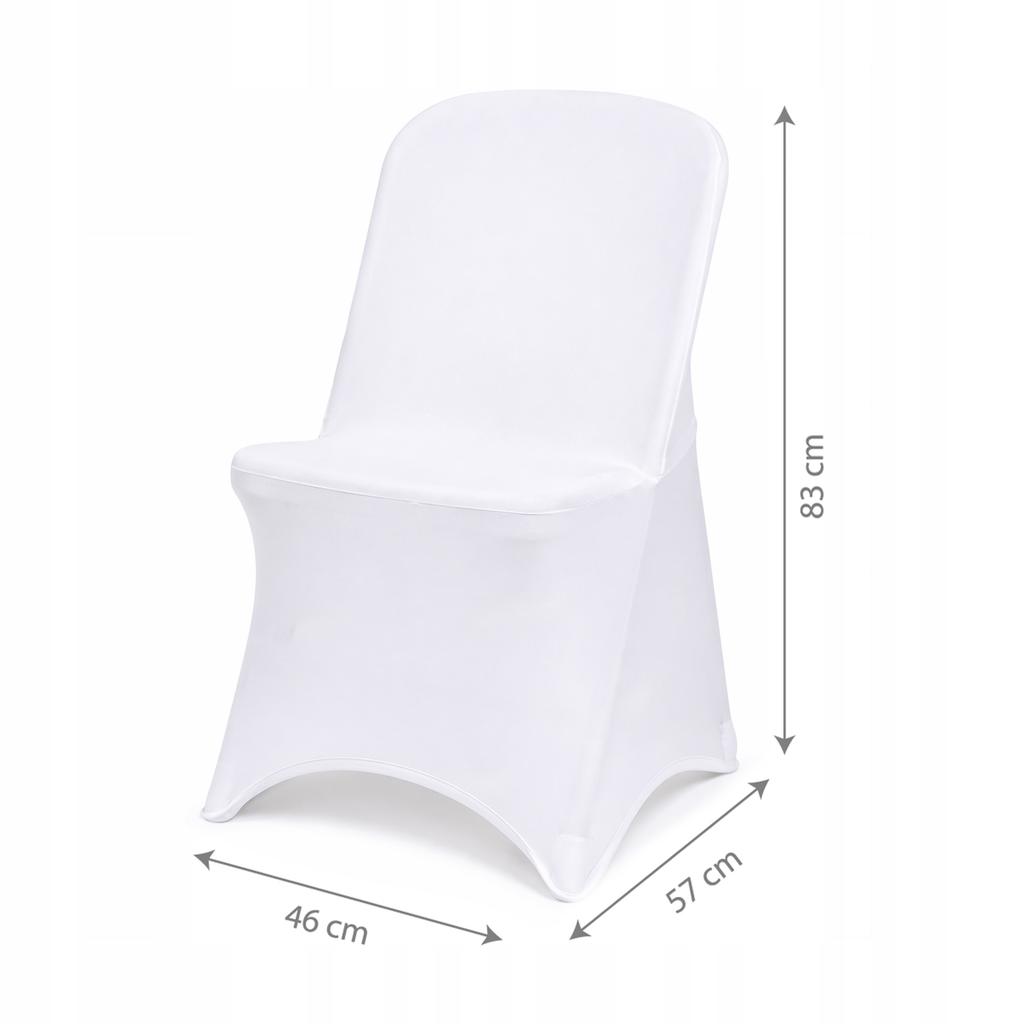 Banquet Chair Cover White Universal Elastic THICK