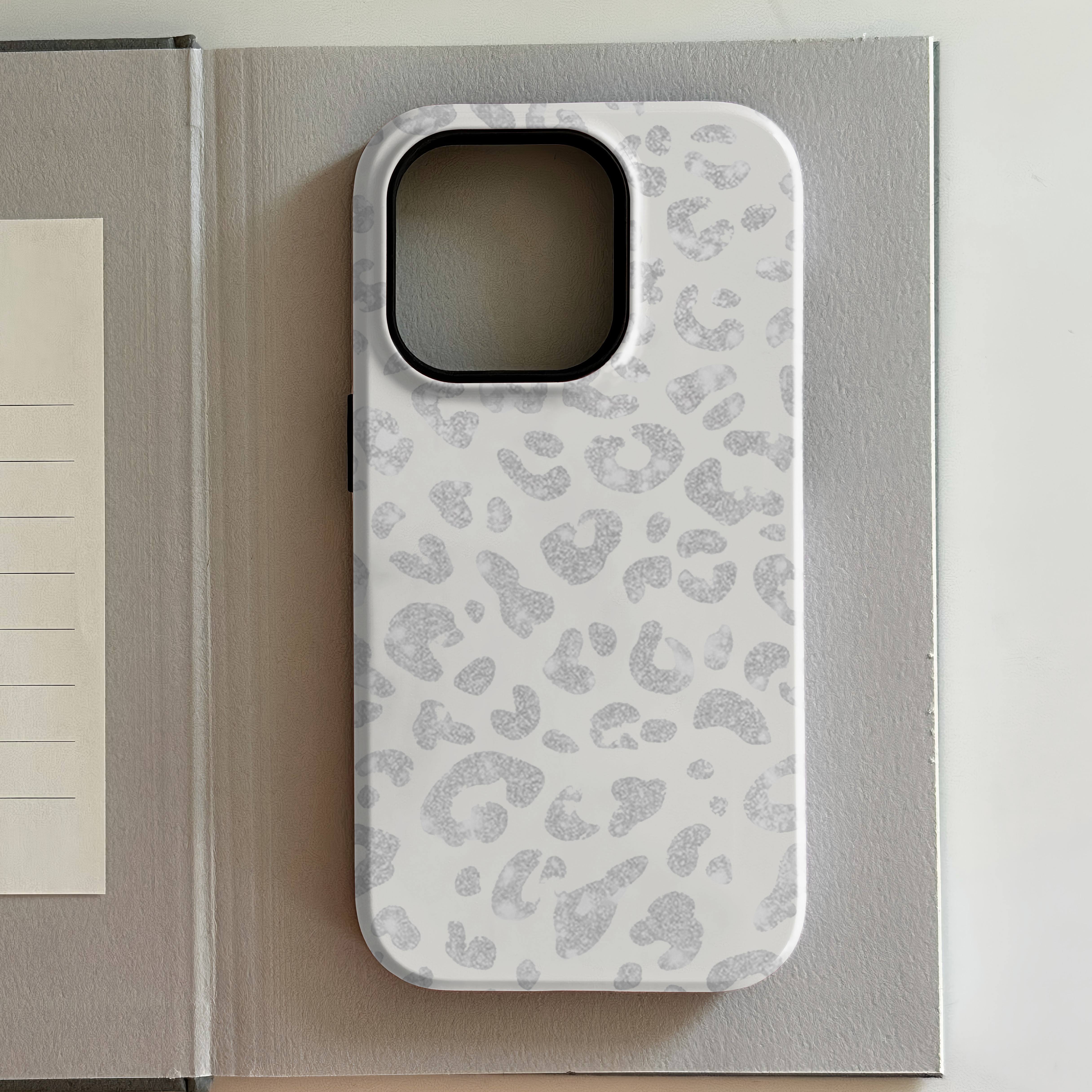 

luxury Ins White Leopard Phone Case for iPhone 17 16 15 14 13 12 11 X XS XR XSMAX 7 8 Air Pro Max Plus Luxury Double-layer Cover iPhone 15