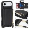 Crossbody Zipper Wallet Ring Holder Litchi Leather Phone Case