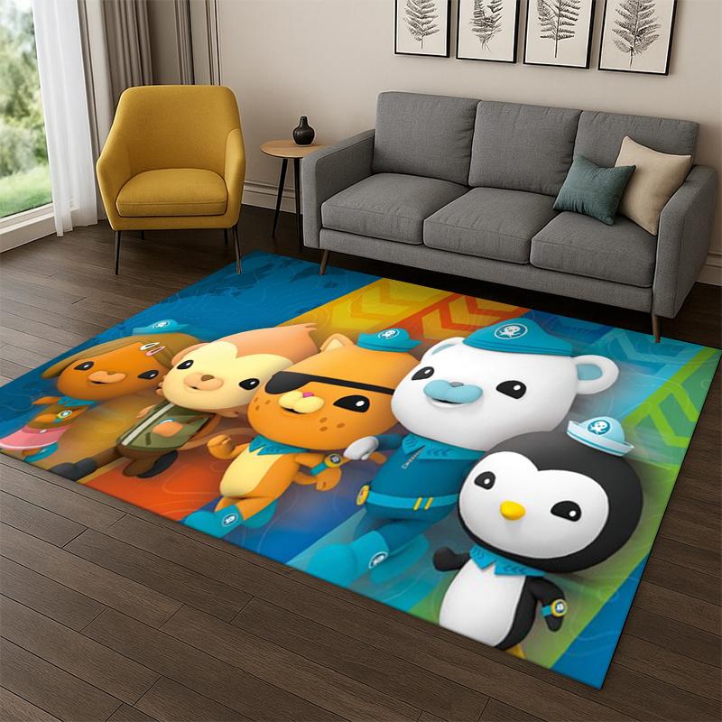 Cute Cartoon The Octonauts Barnacles Carpet Rug for Bedroom Living Room Sofa Doormat Home Decor,Kid game Area Rug Non-slip gift