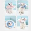 Double-layer PVC Cat Elizabeth Circle Adjustable Kitten Neck Cone Thin Wound Recovery Headband  Dog