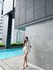Korean Style Solid Bikini with Mid-Length Cardigan - 2024 Spring Fashion