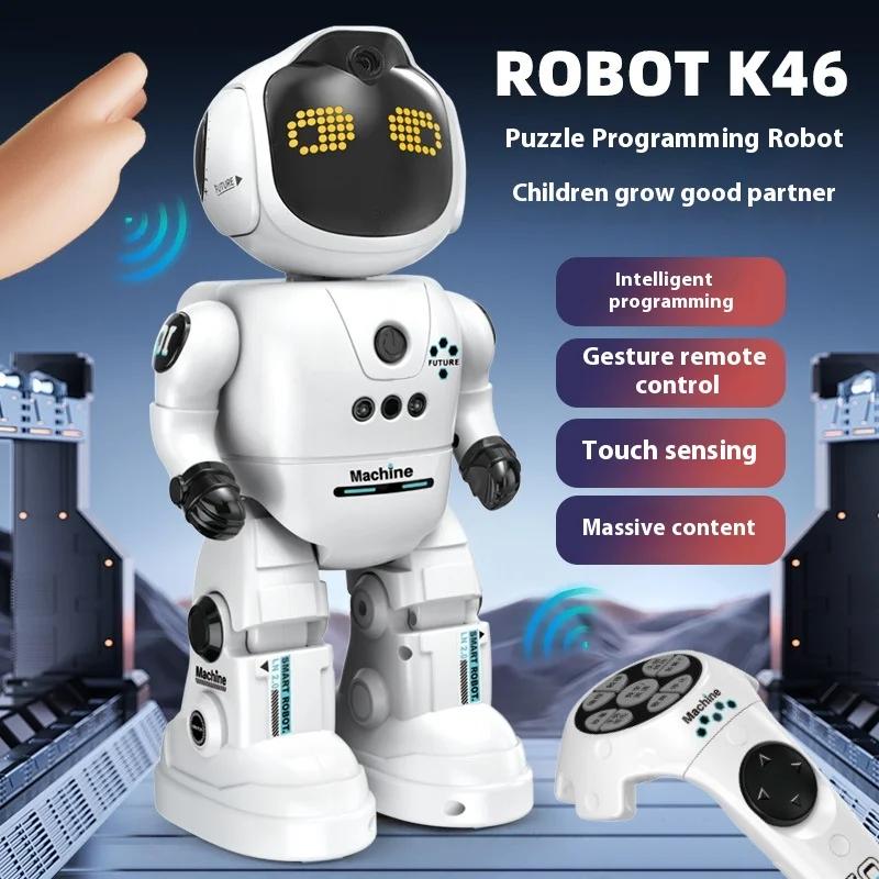 LeNeng K46 Programming Robot Early AI Interactive Companion Remote Control Toy Singing Dancing Robot