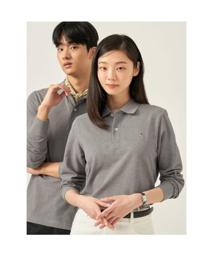 Binpolmen [Essential] Unisex Supima Cotton Pique T-Shirt Olive