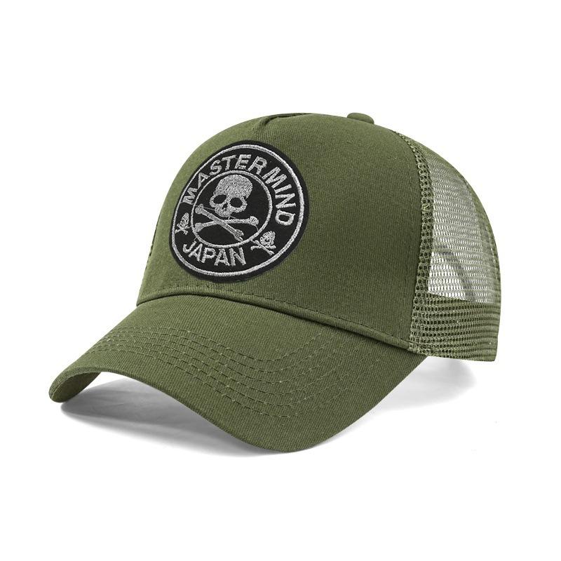 Embroidered cap Men's high-top mesh baseball cap Women's enlarged deepened hat Summer breathable driver's hat