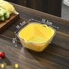Double-Layer Fruit and Vegetable Drain Basket Set