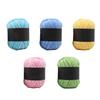 5 Rolls Multicolor Gradient Cotton Yarn for Hand Knitting Crochet Projects Sweaters Hats Gloves Scarves Shawls Christmas Gifts