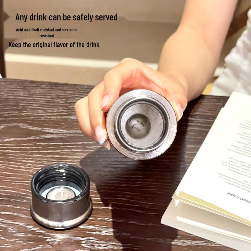 LUCK&ZMEJ Pure Titanium Portable Insulated Water Bottle