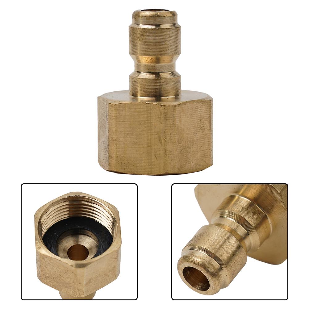 G1/4 High Pressure Washer Coupler Copper Quick Connect Fitting Male Thread Accessorie Car Washer Adapter Garden Irrigation Joint