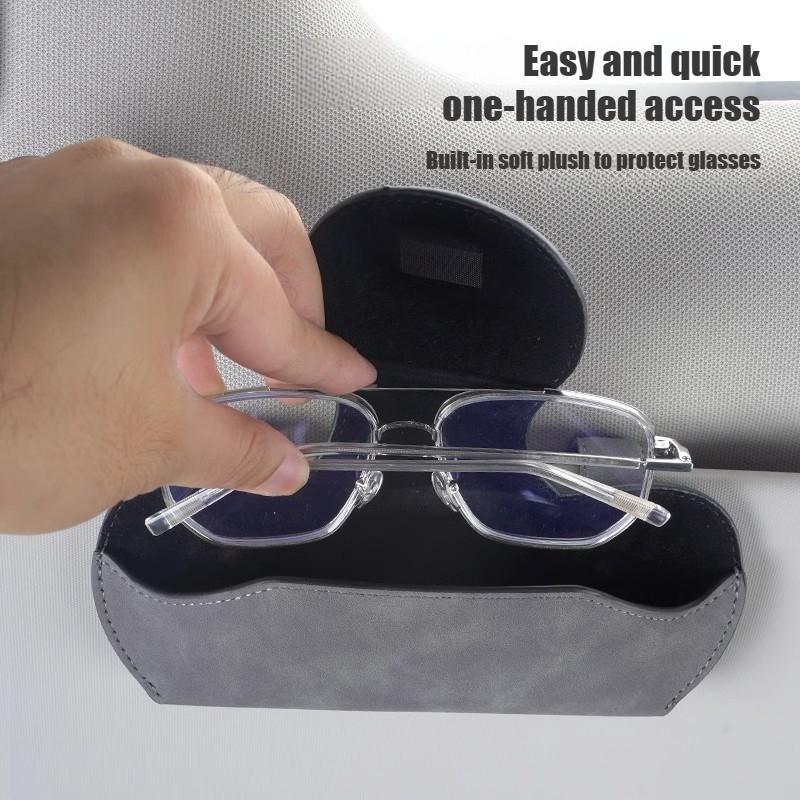 Car Interior Sun Visor Glasses Clip Sunglasses Box for MG Rx5 HS ZST ZS MG3 MG5 MG6 MG7 GT GS Hector ZX EZS EHS Universal