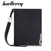 Baellerry Men Short Wallets with Hand Strap Zipper Coin Purse Business Card Holder Wallet