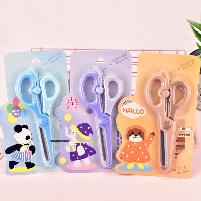 Capybara Cartoon Student Scissors - Cute Guinea Pig-Shaped Kids' Stationery for Paper Cutting
