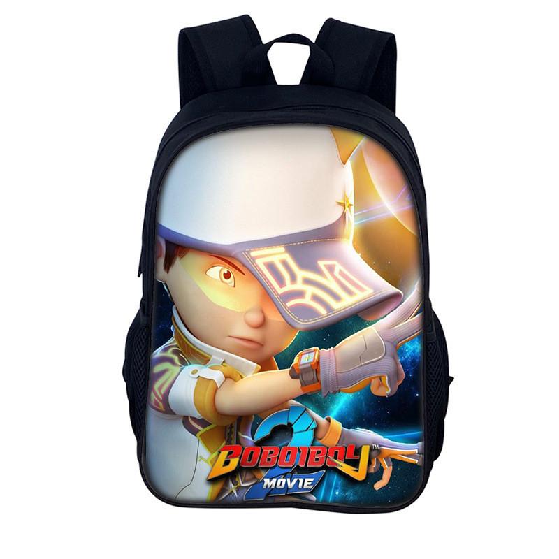 Elements Heroes Boboiboy Kids School Backpack With Durable Nylon Material For Elementary Students