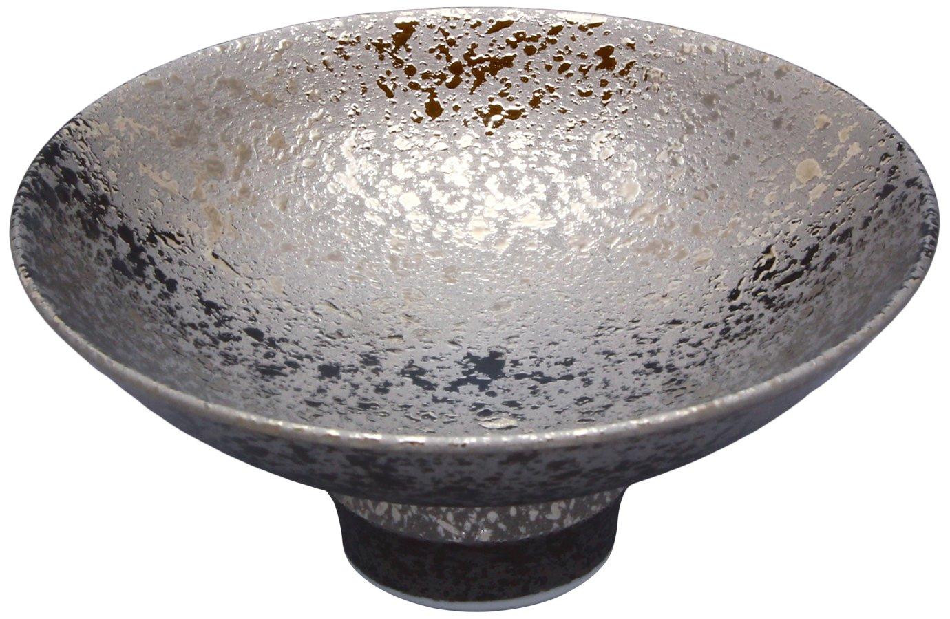 

Arita Ware, Tasei Kiln, Sake Cup, Medium, Silver Glaze, Approx. 8.5cm Diameter x 4cm Height, Approx. 40ml Capacity, Made in Japan, T382