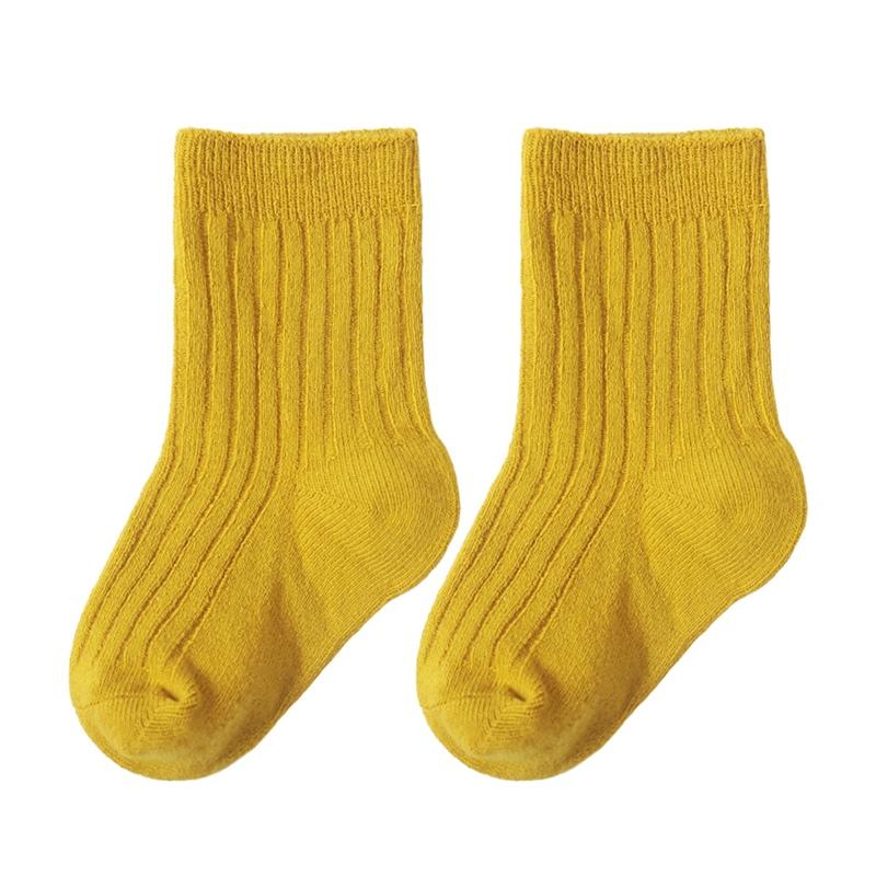 Kindersocken 5 Paar einfarbige Kurzschlauch-Kindersocken