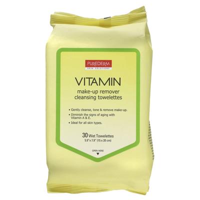 Make-up-Entferner Reinigungstücher, Vitamin, Feuchttücher 30 Stück