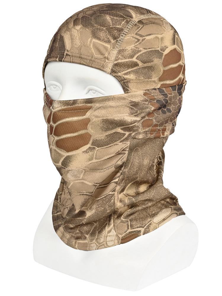 "Herren Camouflage Sonnenschutz Nacken- & Kopfbedeckung: Sommer Rad- & Angelmaske, Staubdichter Schal, Cooles Kopftuch"
