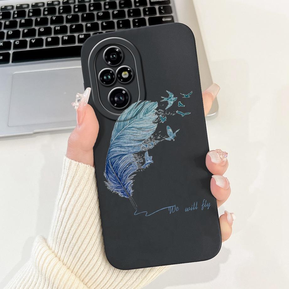 Für Honor 200 Pro 200 Lite Honor200 Hülle Abdeckung Weiches Silikon TPU Blume Schmetterling Girly Mode Malerei Honor 200Lite 200Pro
