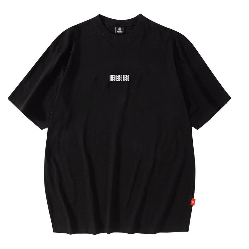 

Guochao Brand Daisy Printing Short-Sleeved T-Shirt For Men And Women Couples Oversize Street Half-Sleeved Ins Tide XXL чорний