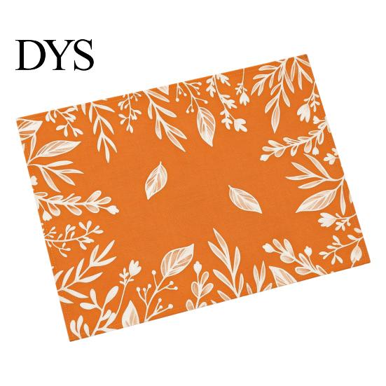 Thanksgiving Dining Table Decor Autumn Placemats, Pumpkin Gnome Skeleton Turkey Printed Mats, Heat Resistant Home Gifts Washable Place Harvest