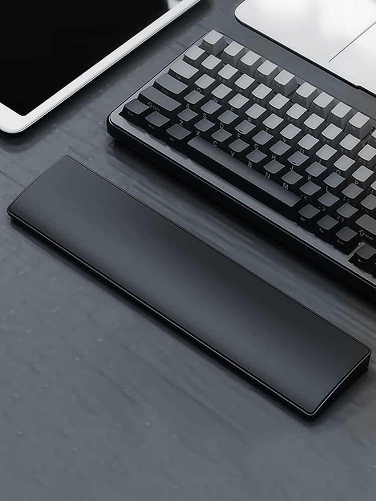 Keyboard Wrist Rest Pad Anti-Slip Ergonomic Hand Support Pad Multi-Purpose PU Leather Keyboard Palm Rest for Home Office