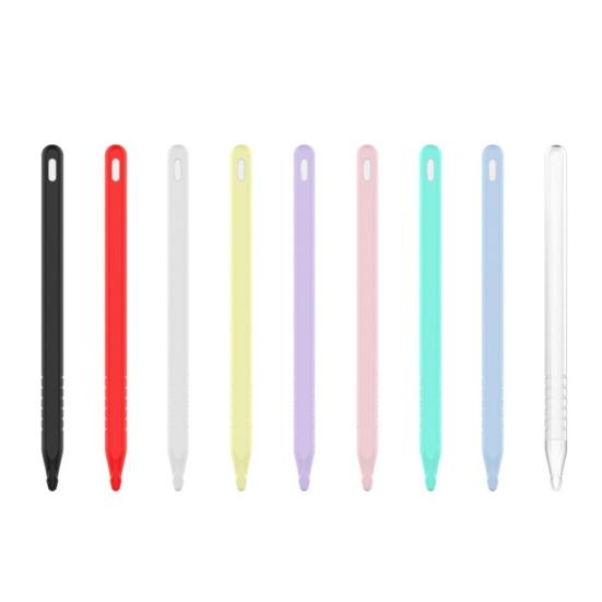 Silicone Anti-Slip Stylus Protective Case Cover Pen Case for Apples Pencil 2