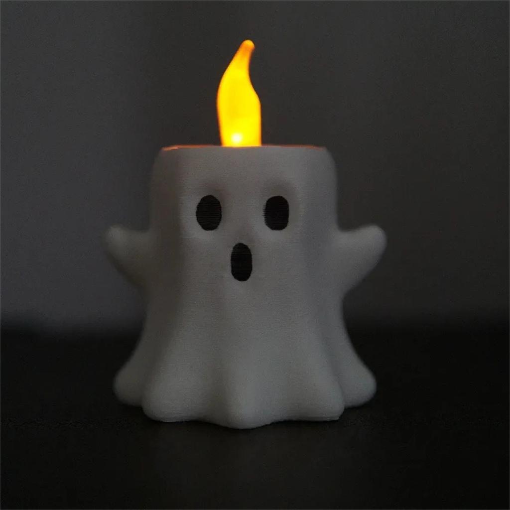 Ghost Candlestick Resin Crafts Decorations Halloween Decorations Gifts Tabletop Trinkets