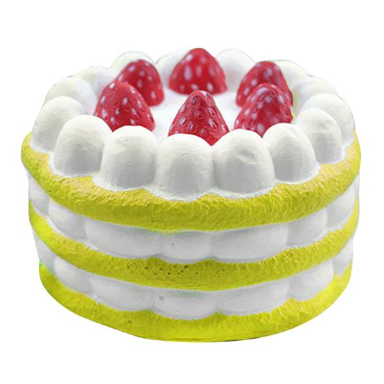 Simulated Cake Squeeze Toy Soft Slow Rising Toy Rainbow Layer Cake Slice Stress Relief Sensory Toy for Adults Kids