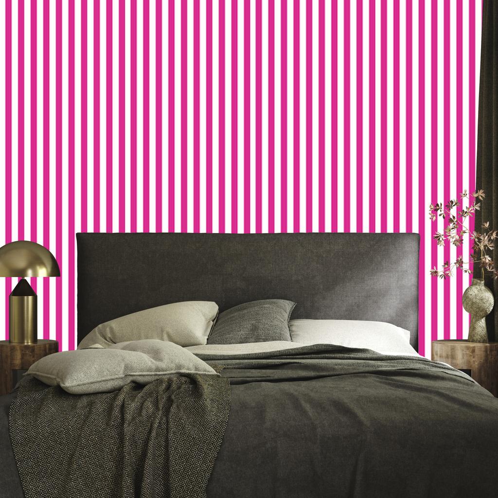 Purple and Powder Pink Striped Wallpaper for Living Room and Bedroom 50x1000