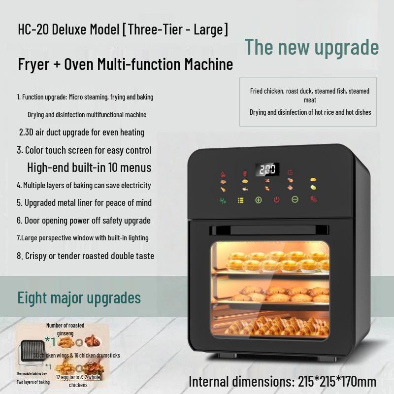 2025 Compact 3-in-1 Air Fryer & Microwave Oven