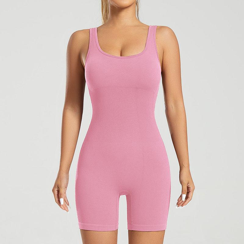 

Комбинезон на бретелях, Костюм для йоги, Костюм для фитнеса, Бесшовный, Для бега, Для упражнений, Быстросохнущий, Костюм для йоги, Комбинезон, Шорты для женщин L