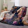1pc Fairy & Lion Blanket, Home Decorative,Living Room, Travel, Camping, Car Blankets