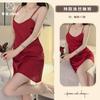 Sex underwear new pure desire style women's summer thin ice silk satin high-end feeling backless 3060