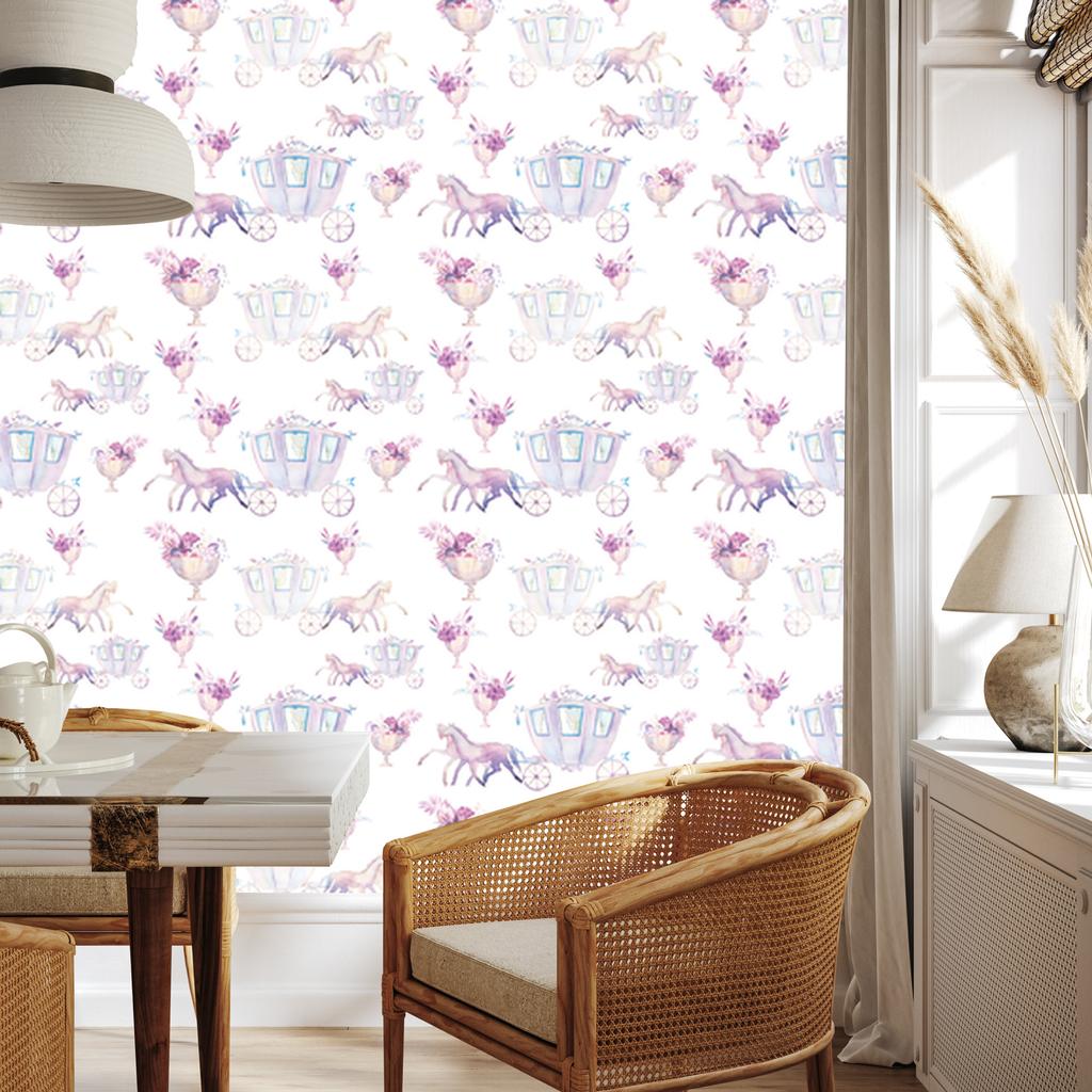Horses wallpaper for living room and bedroom 50x1000