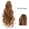 Damski duży klips do drapania fala długi kucyk kręcone włosy 18 calowa peruka