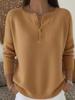 V-Neck Button Cardigan: European & American Style, Solid Color, Loose Fit, Knitted Sweater for Women - Autumn/Winter