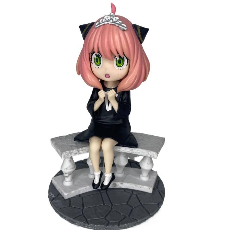 Cute princess Ania figure animation peripheral two-dimensional beautiful girl car desktop chassis ornament gift