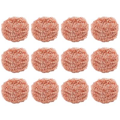 12Pieces Copper Wire Scrubber Multiuse Soldering Iron Tip Cleaner For Cookware Pots Pans Sinks And Surfaces Scrubbing